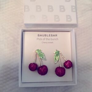 NEW BaubleBar Cherry Earrings